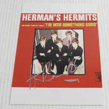 Signed Peter Noone Hermans Hermits Album 5x7 Photo Beat Rock