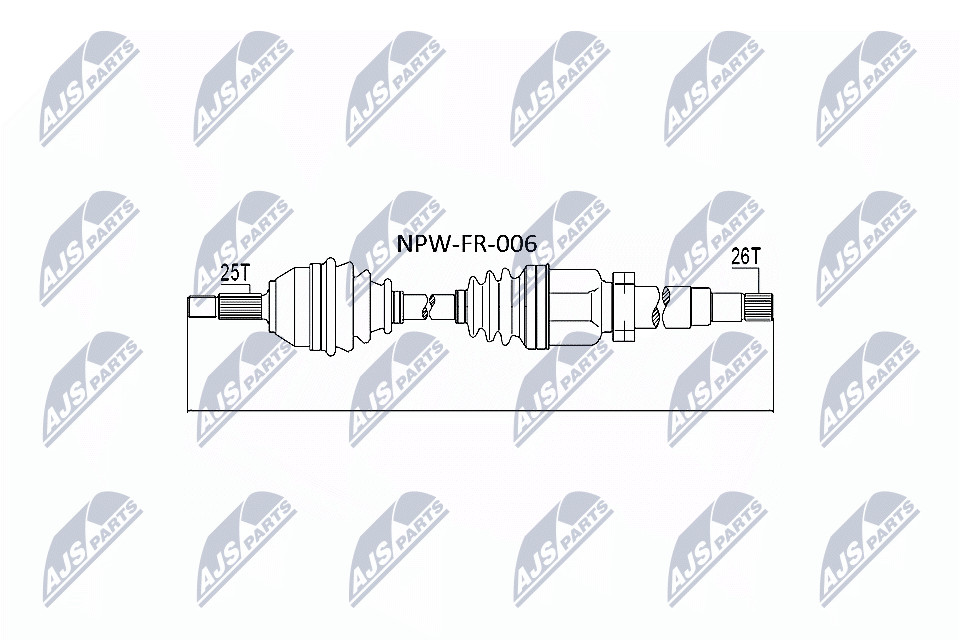 Nty Driveshaft For Ford Focus I 1.8Di/Tdi/Tddi, 2.0 98-04 /Right - Image 6