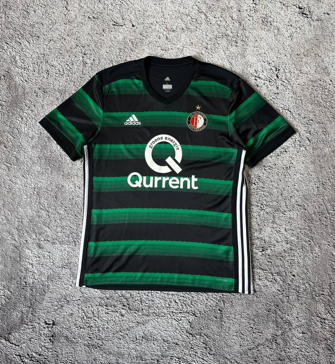 Adidas Feyenoord Rotterdam Away Jersey 2017 Green Black Climacool