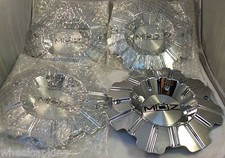 Moz Wheels Chrome Custom Wheel Center Caps Set Of 4 2001-22 New Moz Wheels Chrome Custom Wheel Center Caps Set Of 4 2001-22 New