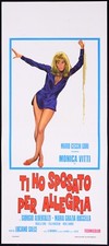 TI HO SPOSATO PER ALLEGRIA Monica Vitti SEXY LOCANDINA ORIGINALE AFFICHE POSTER