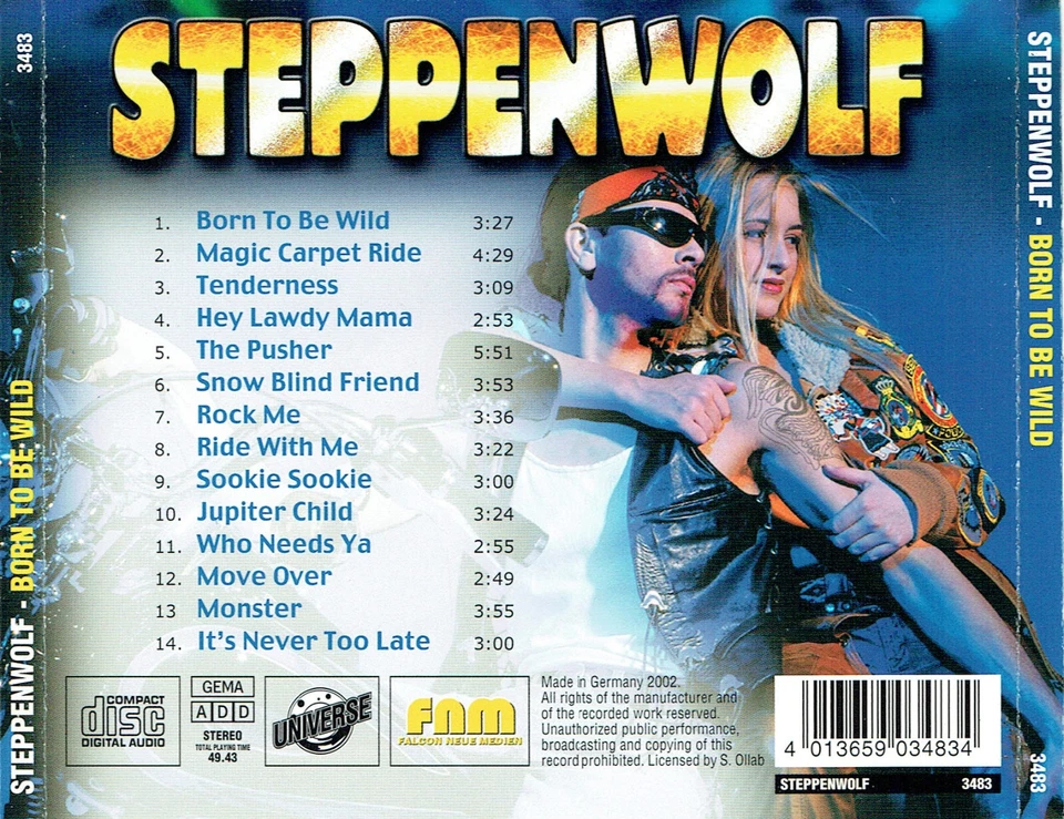 (CD) Steppenwolf – Steppenwolf - Born To Be Wild, Magic Carpet Ride, Monster - Bild 2 von 2