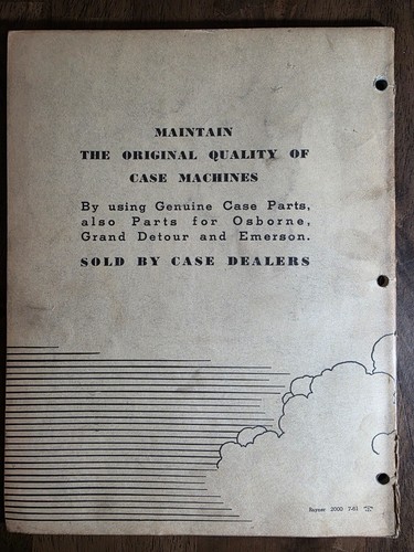 Case 130 Pick Up Hay Baler Automatic Twine Tie Parts Catalog Manual B561 5/56 - Picture 13 of 13