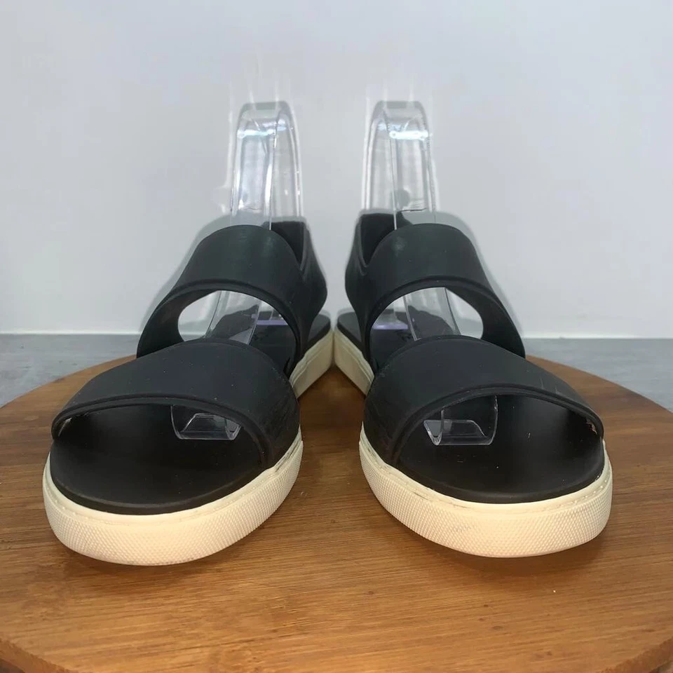 Женские водонепроницаемые резиновые сандалии-слинги Vince Eres 7 черные комфортные *НЕДОСТАТКИ* - Изображение 4 из 4