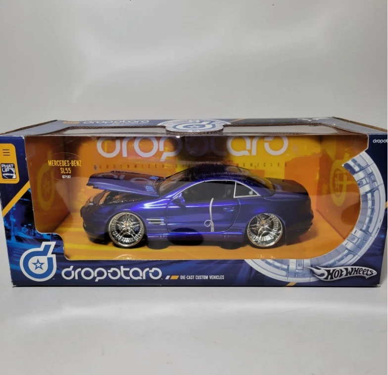 Hot Wheels Dropstars Mercedes Benz SL55 electric blue 1:24 scale
