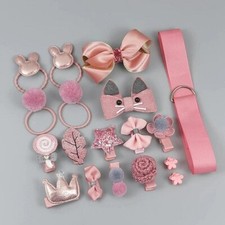 Dusty Rose 18pc Handmade Hair Accessories Set