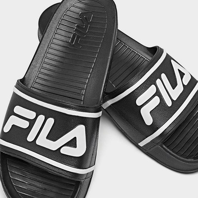 black fila slides