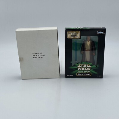 Star Wars Kenner Mace Windu Sneak Preview Actionfigur 3.75 1998 Mail Away POTF