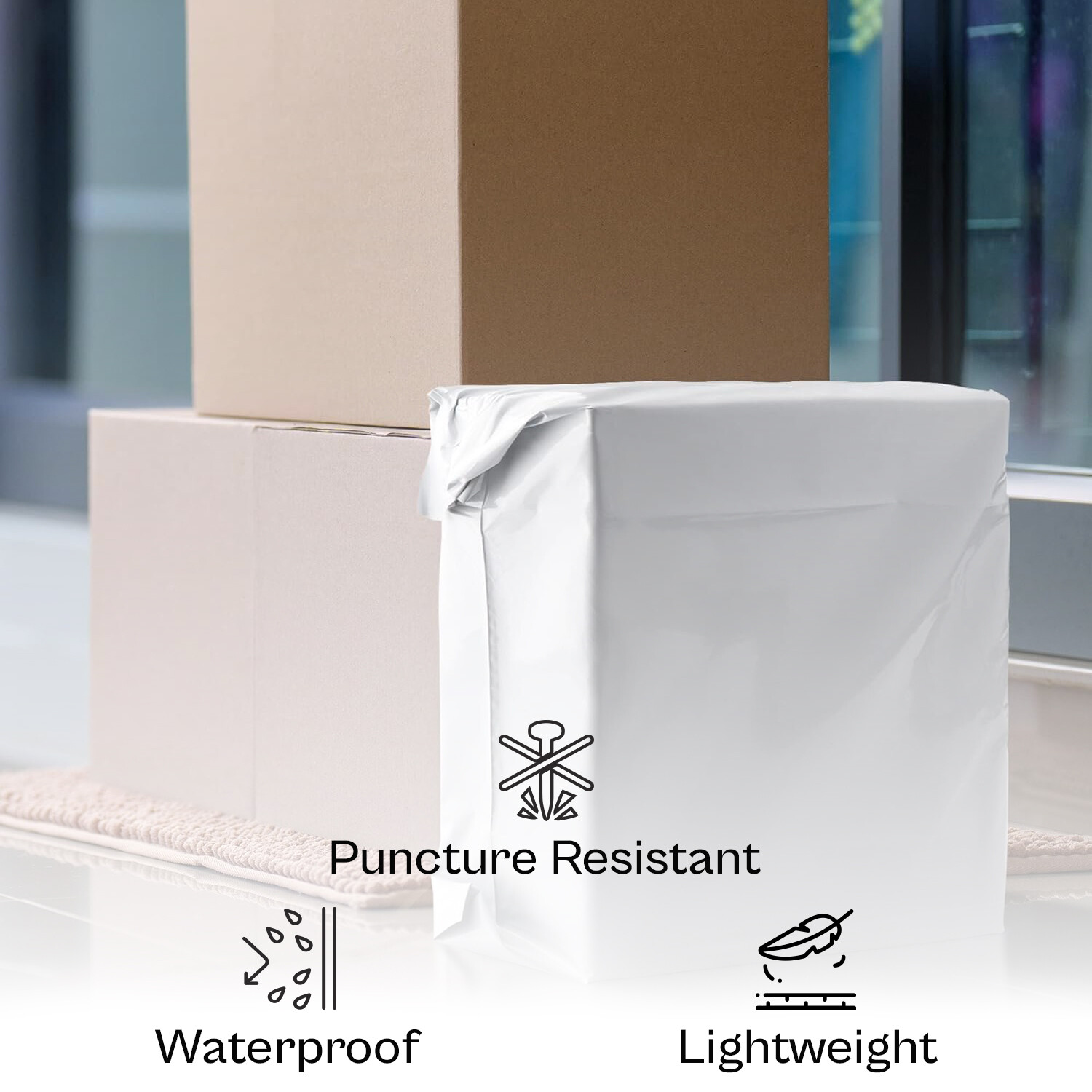 3 Mil Expansion Poly Mailers Gusset Bags Plastic Shipping Envelopes 100-200