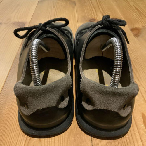 Birkenstock Montana Leather Gray x Black Size 41/6/5.5 USED From