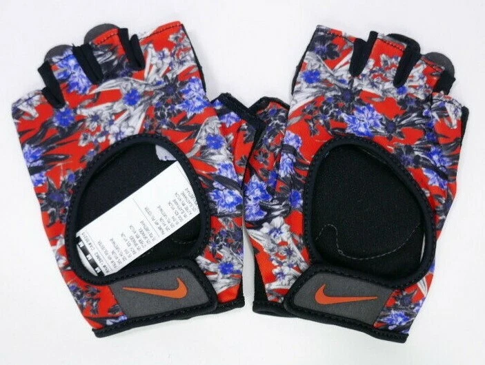 Nike Printed Gym Ultimate Fitness Gloves Women s Medium Black Team
