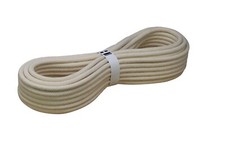 Baumwollseil Seele Kern 12mm Baumwolle beige schwarz geflochten Bondage