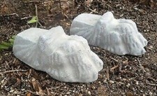 Stampi zampa di leone set di 2 stampi in cemento gesso piede animale ogni appx 5" x 3"