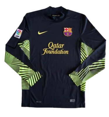 BARCELONA FC 2011/12 Nike Goalkeeper Football Shirt S Mens Soccer