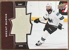 Brent Burns 2020-21 Upper Deck SPx Finite #SF-24 /2999 San Jose Sharks Hockey