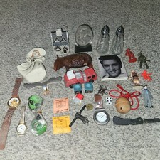 Large Junk Drawer Lot Misc Vintage Stuff Knife Watches Porcelain Victorian Vase