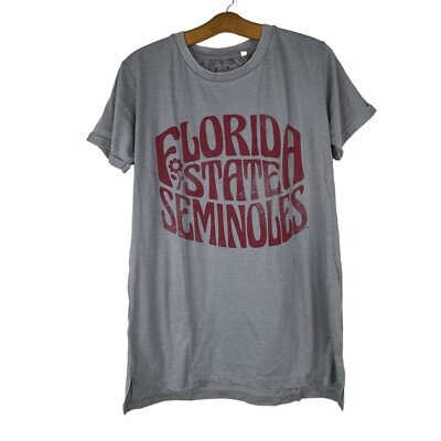 Pressbox Florida State Seminoles TShirt Gray Crewneck Short Sleeve Size Medium