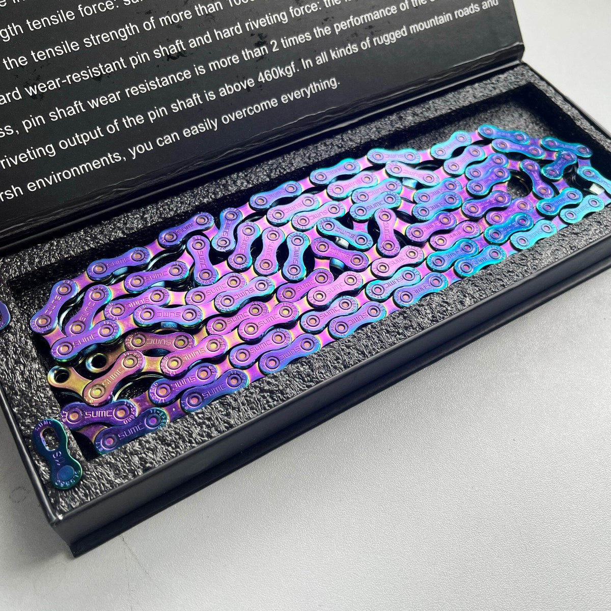 パーツ sumc rainbow 11s SUMC Bicycle Chain Multi-Colored Rainbow Hollow 9/10/11/12