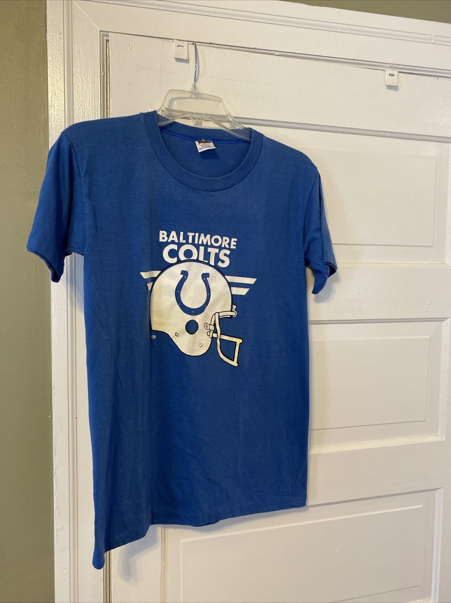 Vintage Baltimore Colts Blue T shirt Football M (38-40) USA Trench