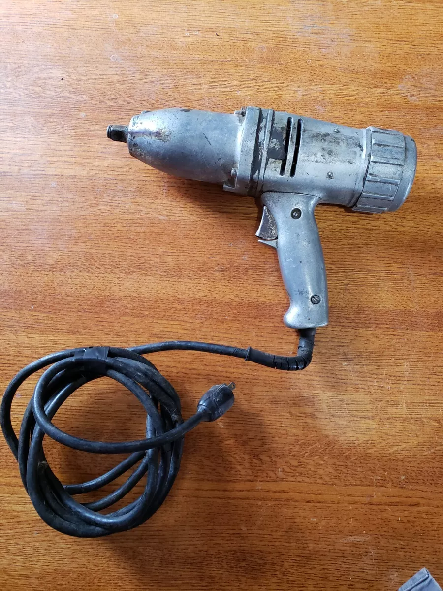 Vintage Black Decker 6558 Heavy Duty 1/2 Pneumatic Air Impact Wrench  Aluminium