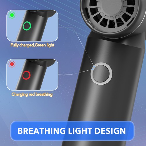 100000RPM Wireless High Speed Mini Fan USB C Rechargeable Air Blower Only 208g - Picture 6 of 10