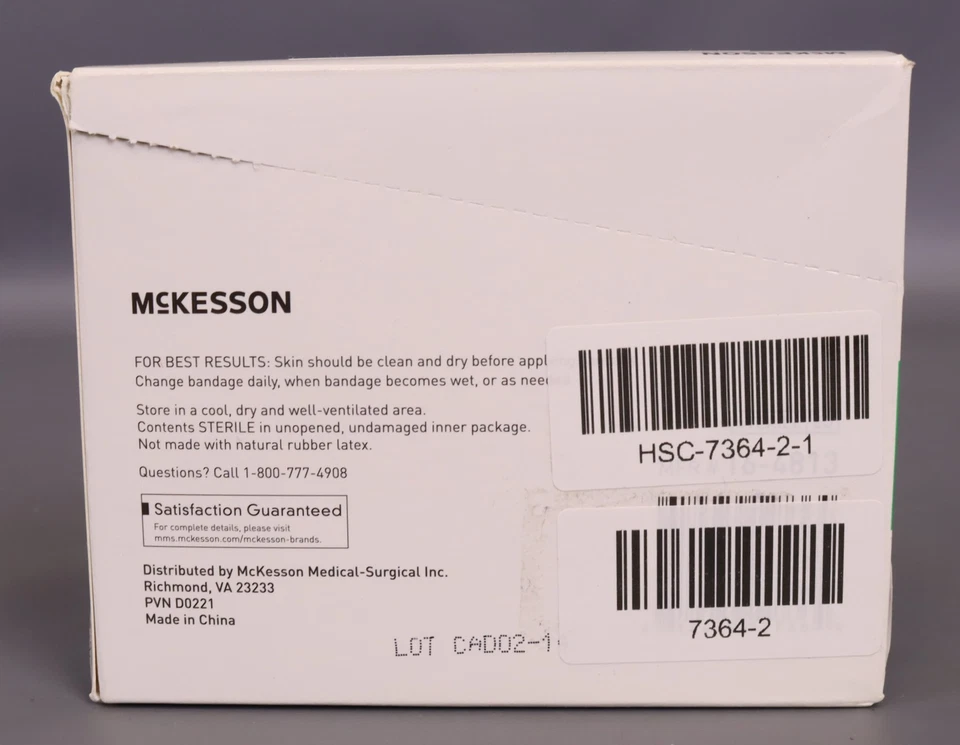 Tira adhesiva rectangular McKesson vendaje de tela 3/4 x 3 pulgadas (caja de 100) Foto 3 de 4