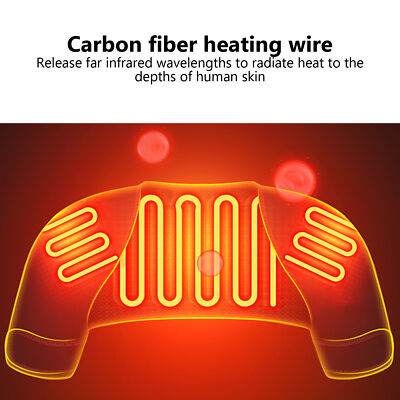 Massaging Heated Shoulder Pad 3 Heat Settings Electric Heating Shoulder Wrap FB9