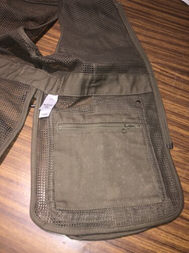 NEW Cabelas Shotgun Hunting Vest Jacket Mesh Back Leather Pads Multi Pocket Sz M - Picture 13 of 14