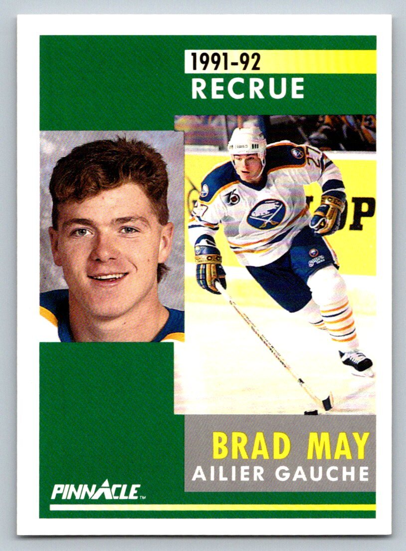 1991-92 Pinnacle French #302 Brad May