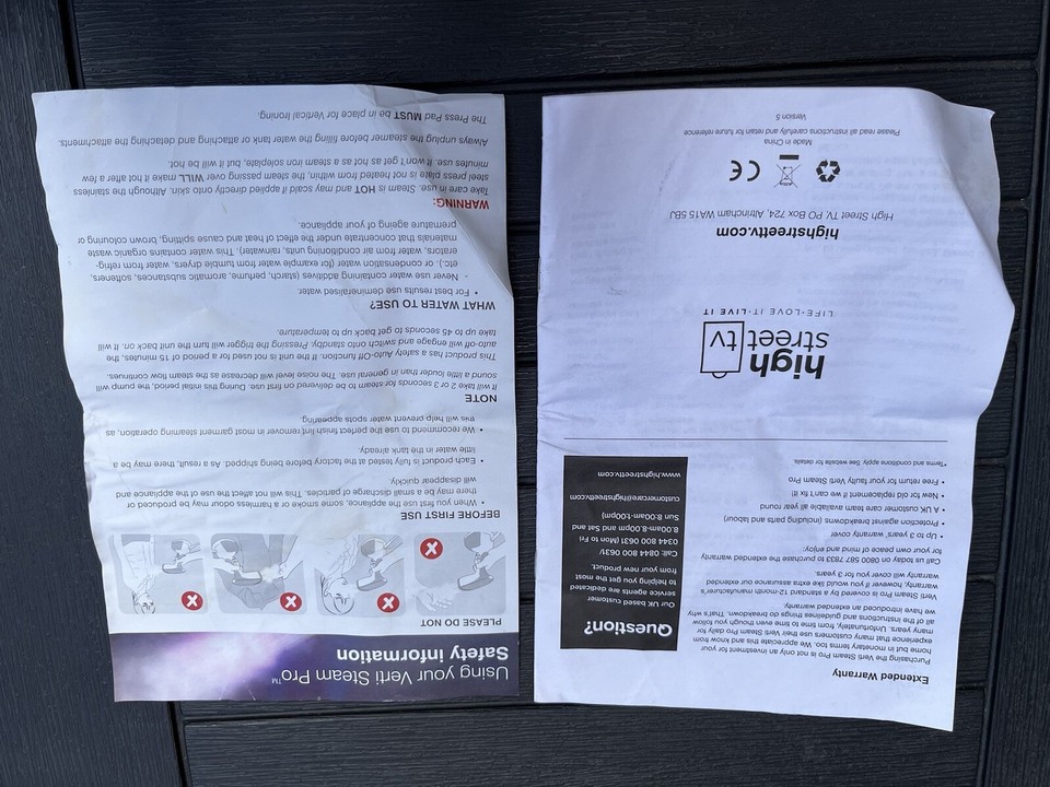 Verti Steam Pro Drew& Cole with Pad 3 In 1 Vertical Garment Steamer