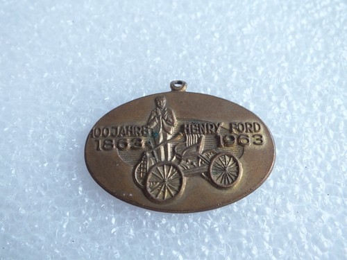 Vintage -Medaille/Anhänger-100 Jahre Henry FORD 1863-1963 -Ford Werke-Köln-MG11