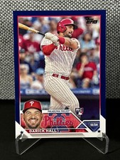 Darick Hall 2023 Topps Series 1 Royal Blue Parallel Rookie Philadelphia Phillies