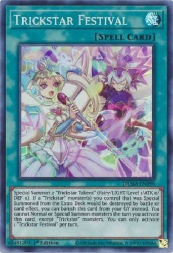 Yugioh - Trickstar Festival - 1st Edition Super Rare NM - Free