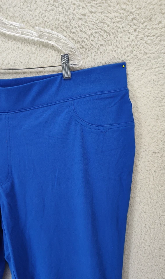 Leggings para mujer Faded Glory 4X azul mezcla de algodón pantalones al tobillo elásticos Foto 3 de 4