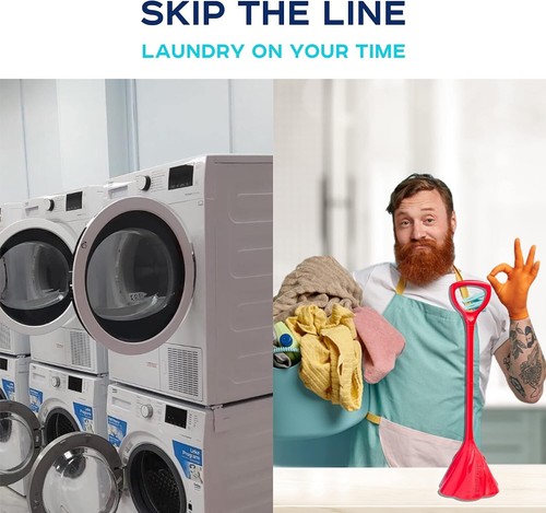 Compact Red Portable Washer - Lightweight Solution for Clean Clothes On-the-Go - Picture 7 of 7