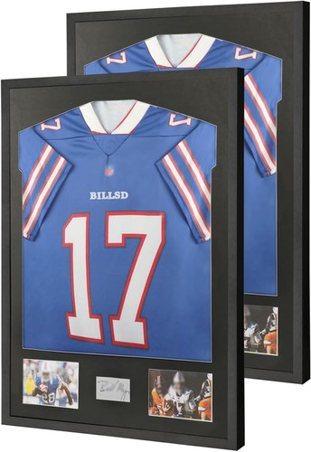 Multi-Purpose Jersey Shadow Box Frame with Easy Mounting - No Assembly Required - Picture 3 of 9