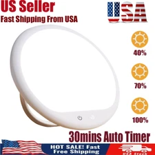 Light Therapy Lamp,Happy Bright White Lamps Adjustable Brightness Touch Control