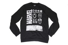 Marvel avengers super heroes face logo Mens Sweatshirt size Medium