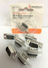 radio shack 276-1537 d-sub connector 9-position male lot of 8 12408