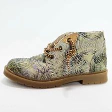 Coolway Tropical Print Combat Boots size 9.5 EUC