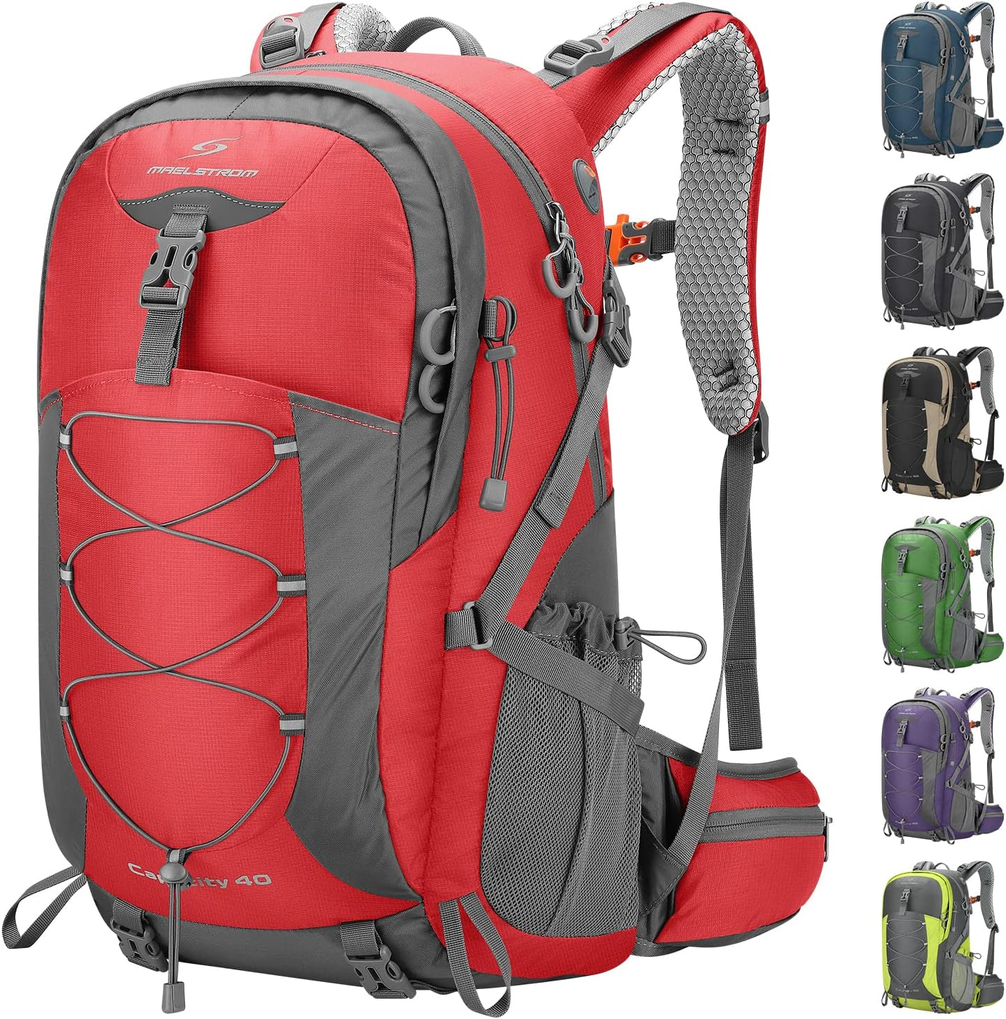 Hiking Backpack,Camping Backpack,40L Waterproof Hiking Daypack with Rain Cover,L-image