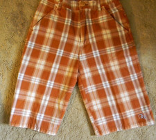 Boys size 10 plaid cotton polyester Old Skool Bermuda shorts New without tags