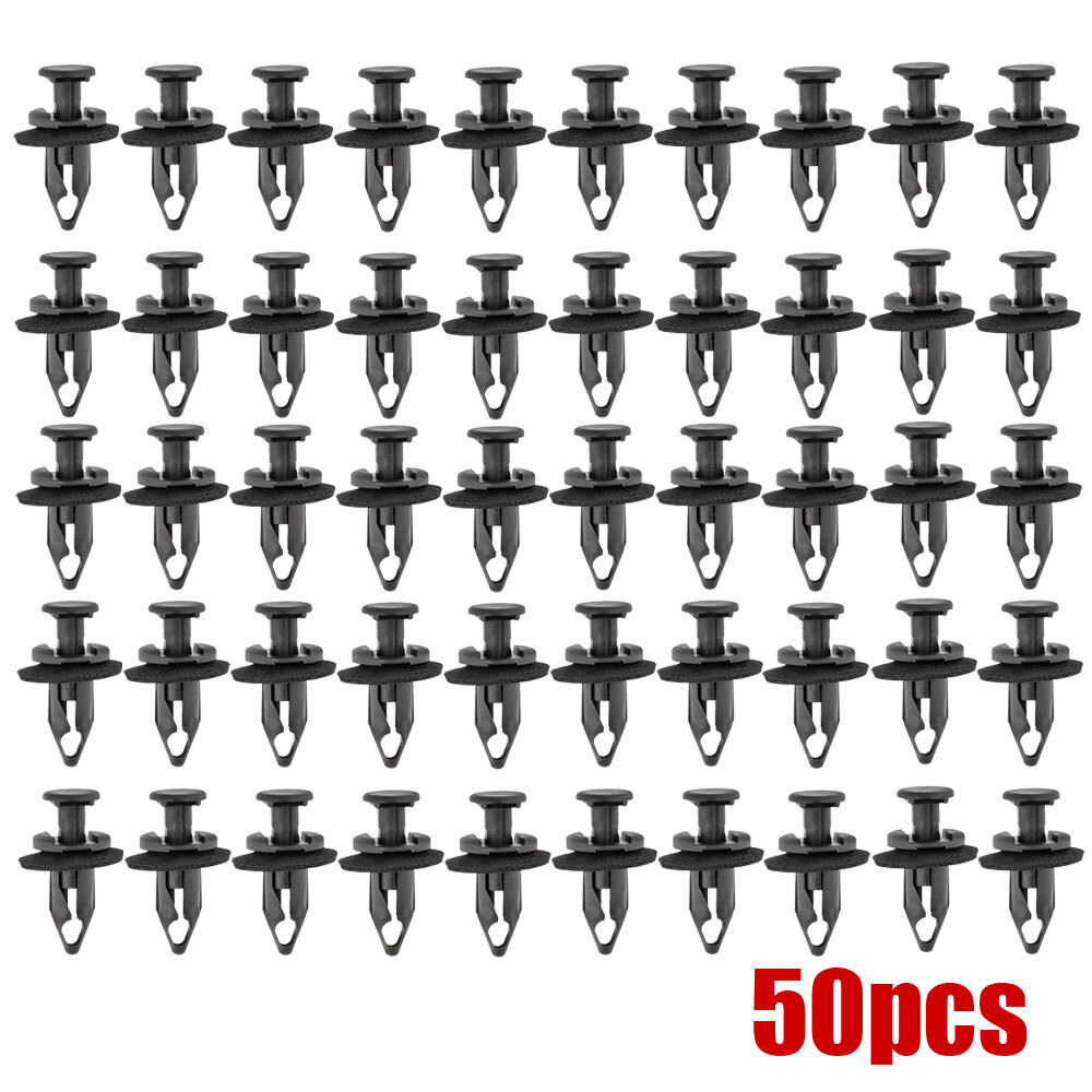50x Radiator Core Support Upper Panel Cover Retainer Nylon Clips For Vehicle Car