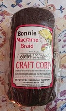 Bonnie Macrame Craft Cord 6mmX100yd-Brown