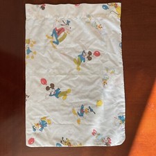 Vintage Disney Pillow Case Children's Mickey Mouse Donald Goofy Small Bedding