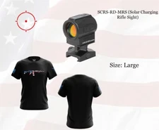 Holosun SCRS Solar MRS Charging Red Dot Sight w/ FREE SHIRT- SCRS-RD-MRS
