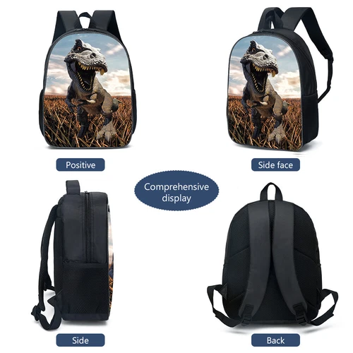 Kids Schoolbag 3D Cartoon Dinosaur Boys Backpack Dinosaur Backpack Schoolbag US - Bild 42 von 45