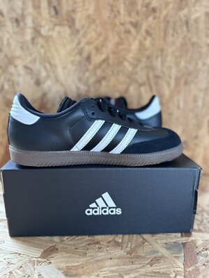Size 5 (GS) - adidas Samba Classic Low Black for sale online | eBay
