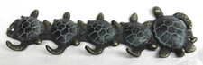 SPI Bronze Metal Sea Turtles Hanging Key Jewelry Holder Hook Wall Mount NEW