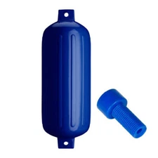 Polyform G-6 Twin Eye Fender 11" x 30" - Cobalt Blue w/Adapter [G-6 COBALT BLUE
